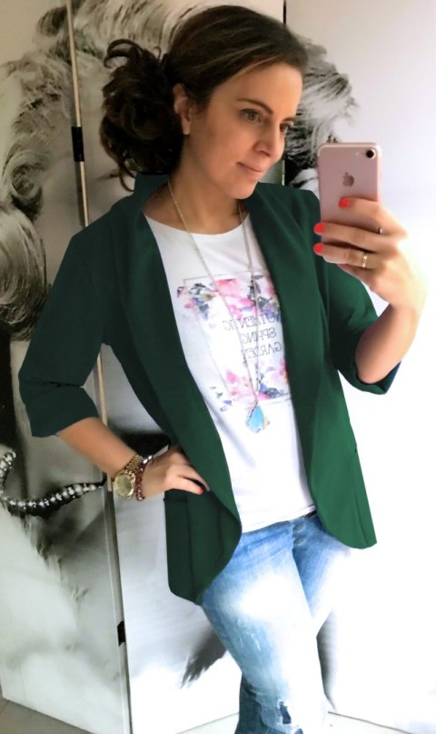 Żakiet damski Narzutka rozmiar PLUS SIZE Polski Producent kolor beżowy 4XL Żakiet damski Narzutka rozmiar PLUS SIZE Polski Producent kolor beżowy 4XL