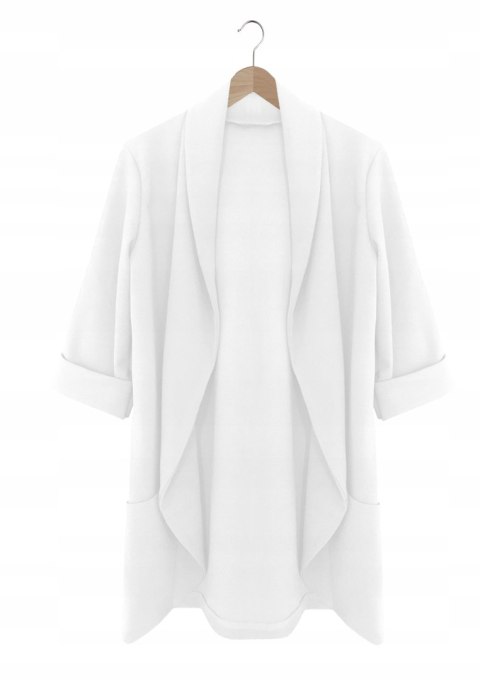 Żakiet damski Narzutka rozmiar PLUS SIZE Polski Producent kolor beżowy 4XL Żakiet damski Narzutka rozmiar PLUS SIZE Polski Producent kolor beżowy 4XL