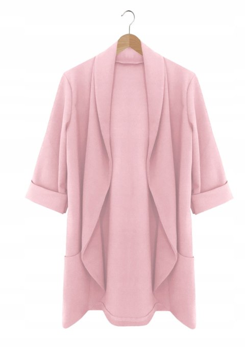 Żakiet damski Narzutka rozmiar PLUS SIZE Polski Producent kolor beżowy 4XL Żakiet damski Narzutka rozmiar PLUS SIZE Polski Producent kolor beżowy 4XL