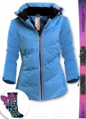 KURTKA Narciarska DZIEWCZĘCA Snowboard FOXI Membrana 10 000g/m 152 +PREZENT