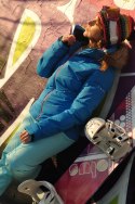 KURTKA Narciarska DZIEWCZĘCA Snowboard FOXI Membrana 10 000g/m 158 +PREZENT