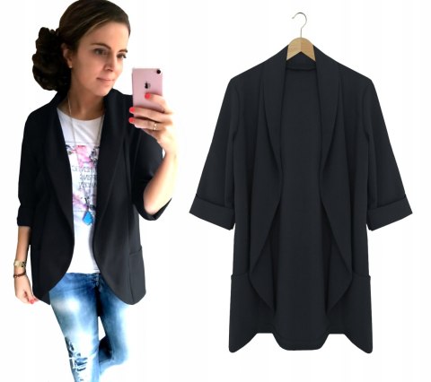 Żakiet damski NARZUTKA BLEZER Bolerko eleganckie damskie MIA CZERWONY Żakiet damski NARZUTKA BLEZER Bolerko eleganckie damskie MIA CZERWONY