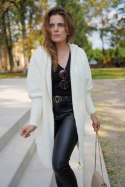 Sweter rozpinany damski WEŁNA ALPAKI butelka Cardigan BRASCA swetry damskie
