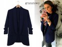 MARYNARKA DAMSKA WŁOSKA dłuższy model WYSZCZUPLA podszewka FUKSJA 2XL/3XL