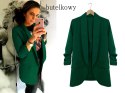 MARYNARKA DAMSKA WŁOSKA dłuższy model WYSZCZUPLA podszewka FUKSJA 2XL/3XL