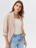 Marynarka damska żakiet NARZUTKA elegancka model MIA damska BEŻOWY