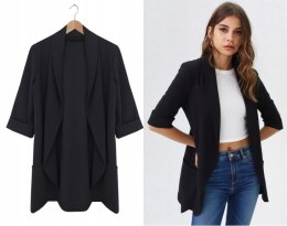 Marynarka damska żakiet NARZUTKA elegancka model MIA damska CZARNA