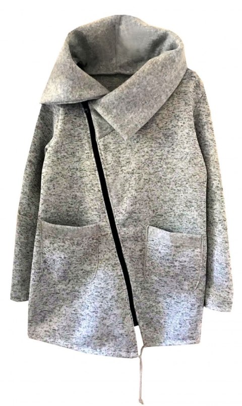 PŁASZCZ gruba bluza WYSOKI KOŁNIERZ origami PŁASZCZ gruba bluza WYSOKI KOŁNIERZ origami