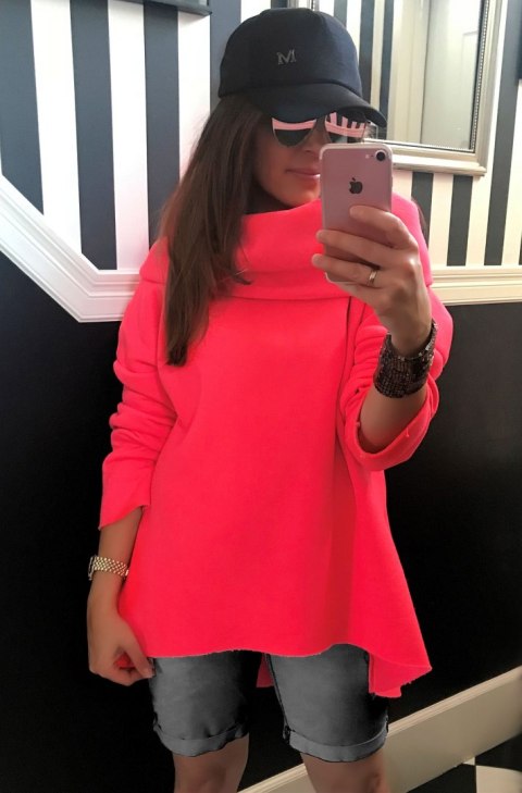 MIĘSISTA bluza WYWIJANY KOŁNIERZ szara MIĘSISTA bluza WYWIJANY KOŁNIERZ szara
