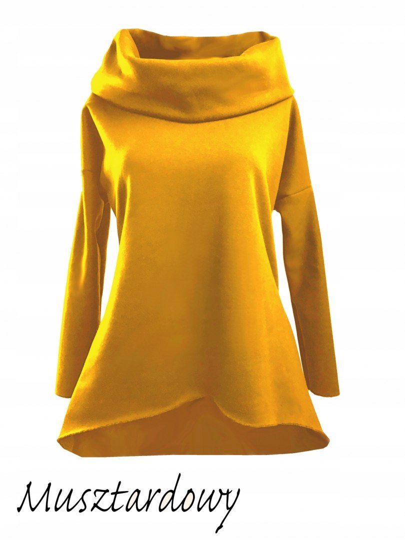 MIĘSISTA bluza WYWIJANY KOŁNIERZ szara MIĘSISTA bluza WYWIJANY KOŁNIERZ szara
