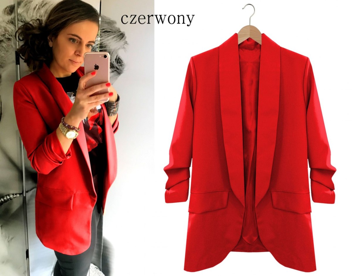 MARYNARKA drapowane rękawy ŻAKIET musztardowa S/M MARYNARKA drapowane rękawy ŻAKIET musztardowa S/M