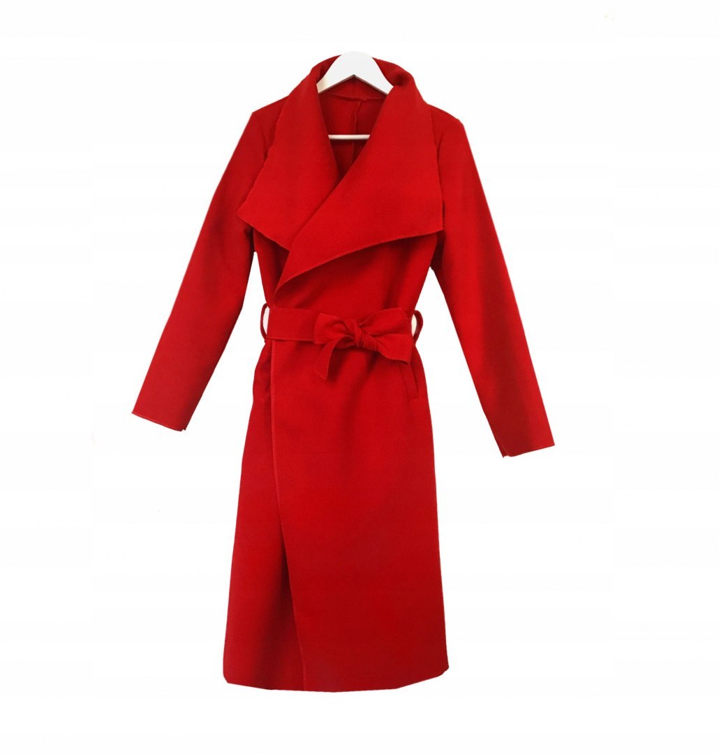 PLUS SIZE wiosenny PŁASZCZ petersham CZERWONY DUŻY PLUS SIZE wiosenny PŁASZCZ petersham CZERWONY DUŻY
