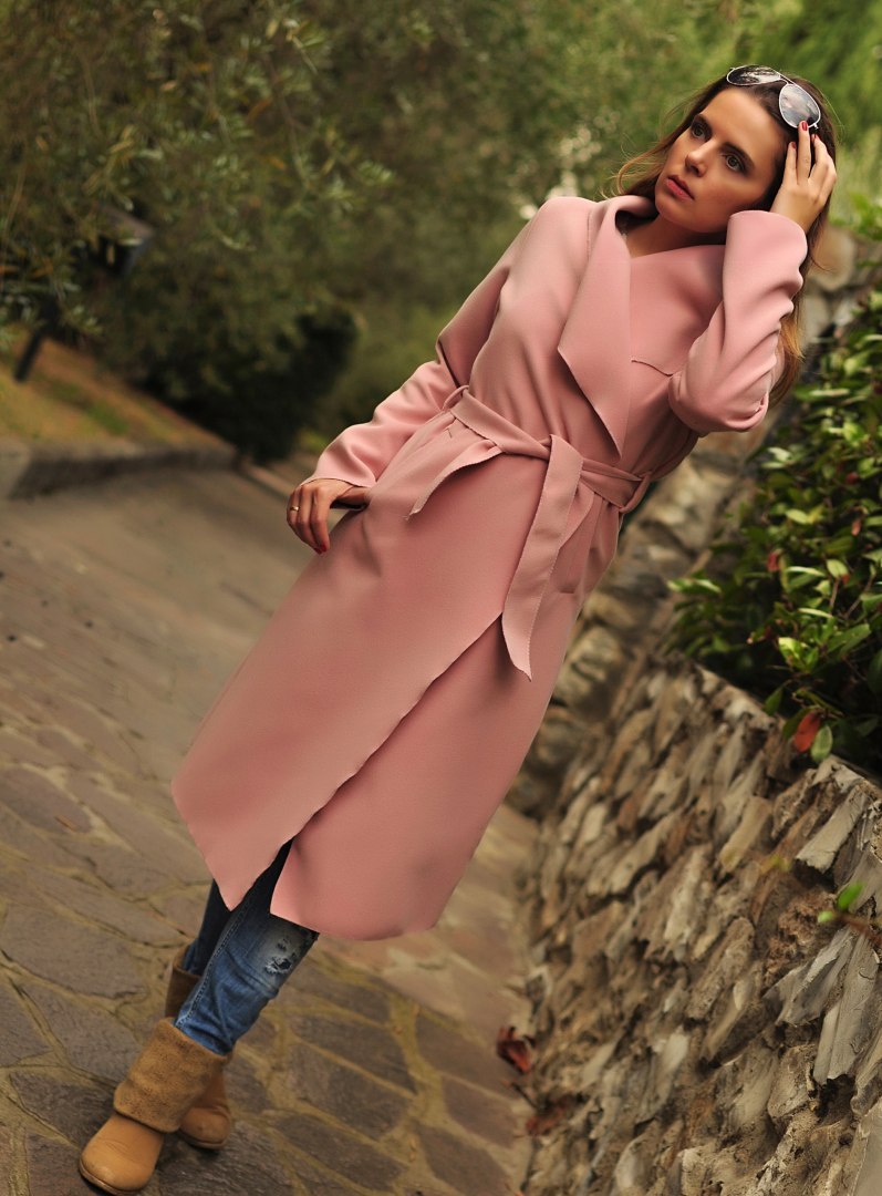 PLUS SIZE wiosenny PŁASZCZ petersham PUDR RÓŻ DUŻY PLUS SIZE wiosenny PŁASZCZ petersham PUDR RÓŻ DUŻY