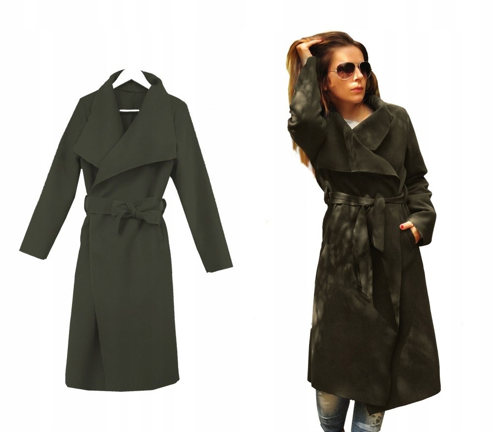 PLUS SIZE wiosenny PŁASZCZ petersham STÓJKA grafit PLUS SIZE wiosenny PŁASZCZ petersham STÓJKA grafit