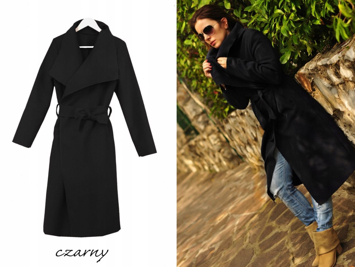 PLUS SIZE wiosenny PŁASZCZ petersham SZARY DUŻY PLUS SIZE wiosenny PŁASZCZ petersham SZARY DUŻY
