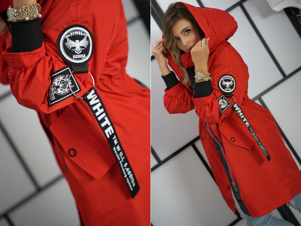 KURTKA PARKA z kapturem WIOSENNA 3WILL khaki KURTKA PARKA z kapturem WIOSENNA 3WILL khaki