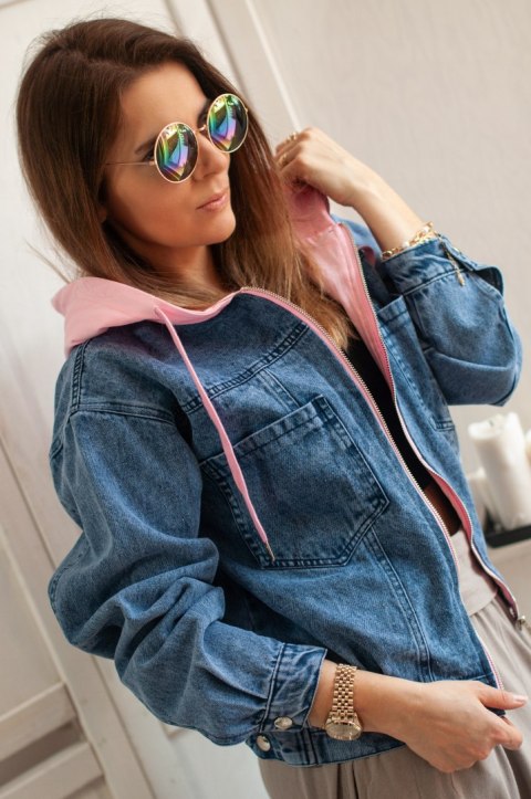 KURTKA JEANS na suwak MŁODZIEŻOWA KURTKA JEANS na suwak MŁODZIEŻOWA